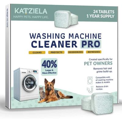 Katziela - Washing Machine Cleaner Tablets Formulated for Pet Owners Katziela - Washing Machine Cleaner Tablets Formulated for Pet Owners