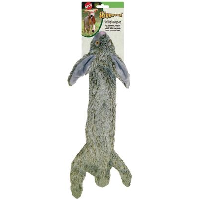 Spot - Skinneeez Plush Rabbit Dog Toy Medium 1 pk - Gray Spot - Skinneeez Plush Rabbit Dog Toy Medium 1 pk - Gray