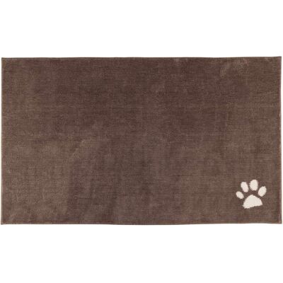 PetMaker - 60x36 Dog Door Mat for Muddy Paws - BrownwithWhitePawPrint PetMaker - 60x36 Dog Door Mat for Muddy Paws - BrownwithWhitePawPrint