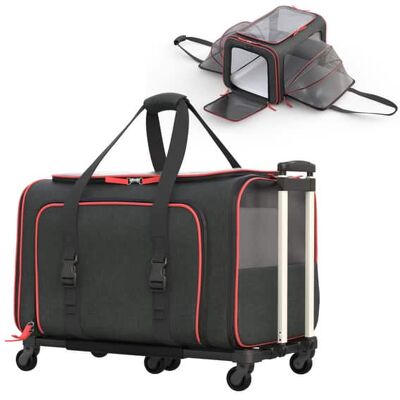 Katziela - Rolling Rover Airline Compliant Expandable Wheeled Pet Carrier Katziela - Rolling Rover Airline Compliant Expandable Wheeled Pet Carrier