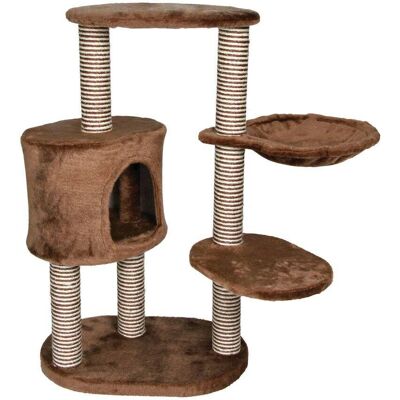 TRIXIE - Moriles Plush & Sisal 3-Level Cat Tree with Scratching Posts & Condo - Brown TRIXIE - Moriles Plush & Sisal 3-Level Cat Tree with Scratching Posts & Condo - Brown