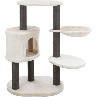 TRIXIE - Moriles Plush & Sisal 3-Level Cat Tree with Scratching Posts & Condo - Light Gray TRIXIE - Moriles Plush & Sisal 3-Level Cat Tree with Scratching Posts & Condo - Light Gray