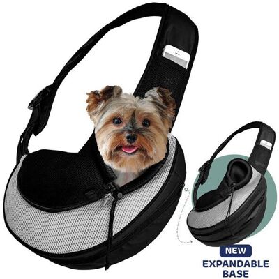 Katziela - Expandable Sling Bag - Front Shoulder Pet Carrier for Small Dog, Cat and Puppy Katziela - Expandable Sling Bag - Front Shoulder Pet Carrier for Small Dog, Cat and Puppy