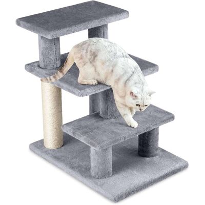 Gymax - 2-in-1 Cat Tree Tower Pet Steps w/ Scratching Posts Hanging Toy Ball Perch - GYM19079 Gymax - 2-in-1 Cat Tree Tower Pet Steps w/ Scratching Posts Hanging Toy Ball Perch - GYM19079