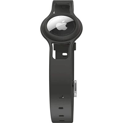 SaharaCase - Silicone Dog Standard Collar with Apple AirTag slot - Black SaharaCase - Silicone Dog Standard Collar with Apple AirTag slot - Black