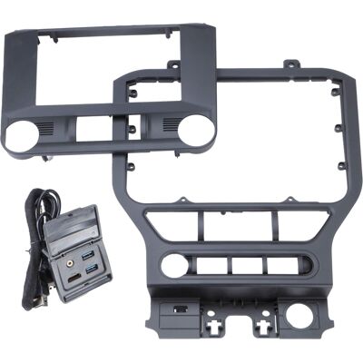 Maestro - Dash Kit And T-Harness Solution For 2015+ Ford Mustang - Black Maestro - Dash Kit And T-Harness Solution For 2015+ Ford Mustang - Black