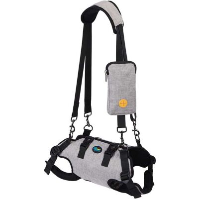 Ownpets - Dog Sling Harness for Spine Protection, Support Vest to Assist Aged Dogs, Size S - Gray Ownpets - Dog Sling Harness for Spine Protection, Support Vest to Assist Aged Dogs, Size S - Gray