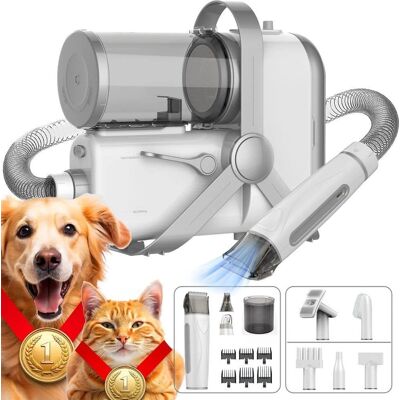 LILIPRO - 8-in-1 Dog & Cat Grooming Vaccum Kit with Clipper, Paw Trimmer, Nail Grinder, Brushes and Dryers LILIPRO - 8-in-1 Dog & Cat Grooming Vaccum Kit with Clipper, Paw Trimmer, Nail Grinder, Brushes and Dryers