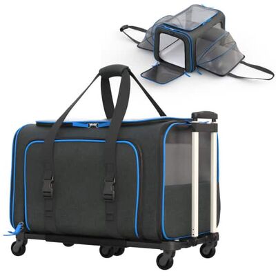 Katziela - Rolling Rover Airline Compliant Expandable Wheeled Pet Carrier Katziela - Rolling Rover Airline Compliant Expandable Wheeled Pet Carrier