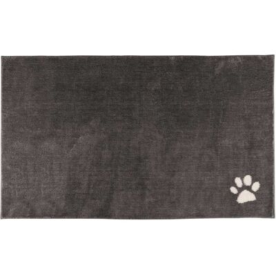 PetMaker - 60x36 Dog Door Mat for Muddy Paws - GraywithWhitePawPrint PetMaker - 60x36 Dog Door Mat for Muddy Paws - GraywithWhitePawPrint