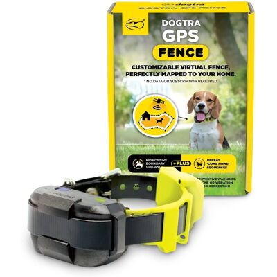 Dogtra - GPS Fence - No Subscription Wireless Dog Fence with App, Waterproof Collar, Dogs 15 lbs - Black/Lime Dogtra - GPS Fence - No Subscription Wireless Dog Fence with App, Waterproof Collar, Dogs 15 lbs - Black/Lime