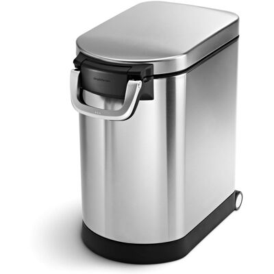 simplehuman - medium pet food can, stainless steel - Brushed simplehuman - medium pet food can, stainless steel - Brushed