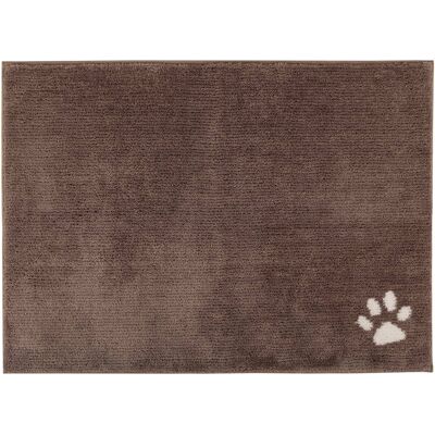 PetMaker - Dog Door Mat for Muddy Paws - BrownwithWhitePawPrint PetMaker - Dog Door Mat for Muddy Paws - BrownwithWhitePawPrint