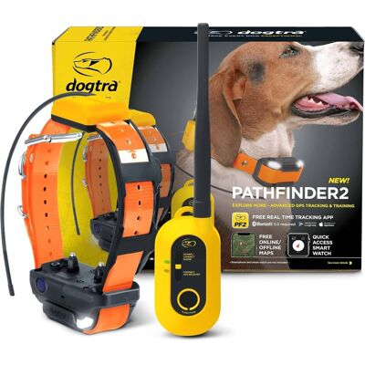 Dogtra - Pathfinder 2 GPS Dog Tracker and Training E-Collar Built-in LED Light and Pager Vibration App Required - Orange Dogtra - Pathfinder 2 GPS Dog Tracker and Training E-Collar Built-in LED Light and Pager Vibration App Required - Orange