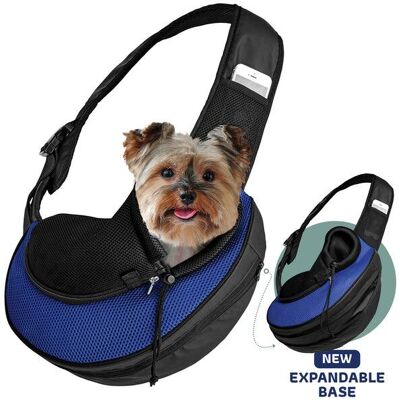 Katziela - Expandable Sling Bag - Front Shoulder Pet Carrier for Small Dog, Cat and Puppy Katziela - Expandable Sling Bag - Front Shoulder Pet Carrier for Small Dog, Cat and Puppy