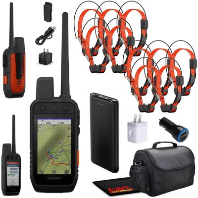 Garmin - Alpha 300i Bundle with 10 Alpha TT25 GPS Dog Collars - Black Garmin - Alpha 300i Bundle with 10 Alpha TT25 GPS Dog Collars - Black