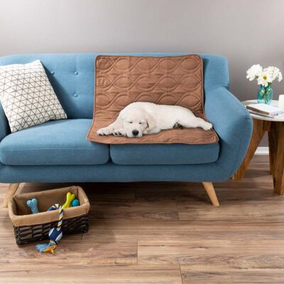 PetMaker - Waterproof Pet Mat 36x28 Partial Couch Covers for Dogs, Cats, or Kids - Quilted Non-Slip Furniture Protector Pad - Brown PetMaker - Waterproof Pet Mat 36x28 Partial Couch Covers for Dogs, Cats, or Kids - Quilted Non-Slip Furniture Protector Pad - Brown
