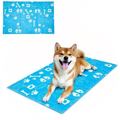 Ownpets - Pet Cooling Mat Leak-proof Ice Pad for Dogs, Size L - Sky Blue Ownpets - Pet Cooling Mat Leak-proof Ice Pad for Dogs, Size L - Sky Blue