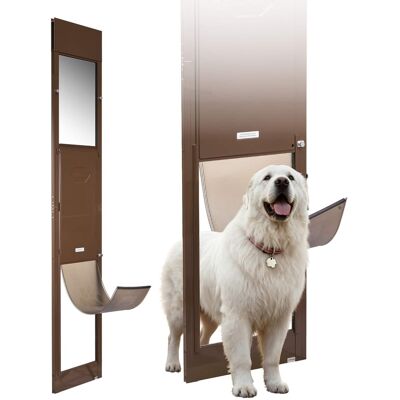 VEVOR - Dog Door for Sliding Glass Door, 75 7/8 to 80 11/16 in Adjustable Height, Aluminum Alloy Frame with Rotating Hinges VEVOR - Dog Door for Sliding Glass Door, 75 7/8 to 80 11/16 in Adjustable Height, Aluminum Alloy Frame with Rotating Hinges