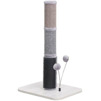 PetPals - Urbane Grey Multi-Activity Scratching Post - Gray PetPals - Urbane Grey Multi-Activity Scratching Post - Gray