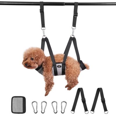 Ownpets - Pet Grooming Hammock for Hair Nail Trimming Cutting, Size S - Black Ownpets - Pet Grooming Hammock for Hair Nail Trimming Cutting, Size S - Black