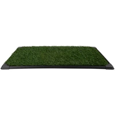 PetMaker - 41x27in Dog Grass Pad with Tray - Black/Green PetMaker - 41x27in Dog Grass Pad with Tray - Black/Green