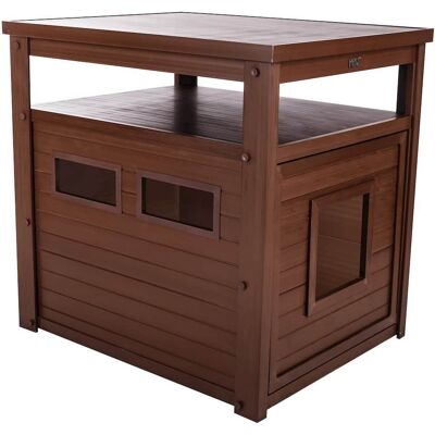 New Age Pet - ECOFLEX Jumbo Litter Box Cover End Table - Russet New Age Pet - ECOFLEX Jumbo Litter Box Cover End Table - Russet
