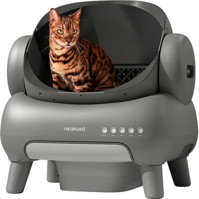 NEAKASA - M1 Plus Open Top Self-Cleaning Cat Litter Box - Gray NEAKASA - M1 Plus Open Top Self-Cleaning Cat Litter Box - Gray