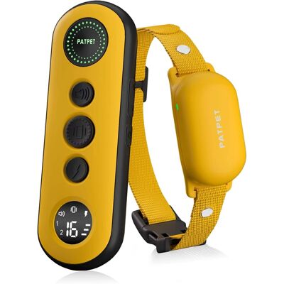 PATPET - Lightweight Remote Dog Training Collar - Yellow PATPET - Lightweight Remote Dog Training Collar - Yellow