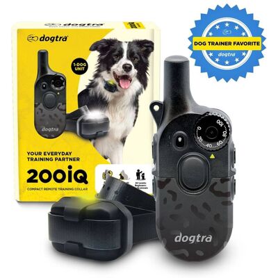 Dogtra - 200iQ Remote Training E Collar - 100 Levels, 1/2 Mile Range, Waterproof - Black Leopard Dogtra - 200iQ Remote Training E Collar - 100 Levels, 1/2 Mile Range, Waterproof - Black Leopard