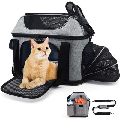 Supet - Anti-Scratch Mesh Airline Approved Bag Dog & Cat Carrier Supet - Anti-Scratch Mesh Airline Approved Bag Dog & Cat Carrier