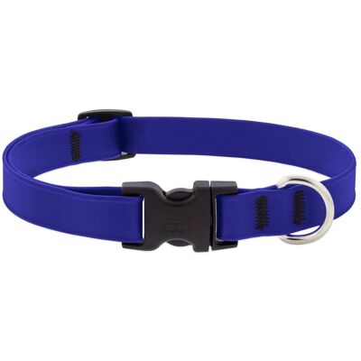 LupinePet - Splash BioThane Dog Adjustable Collar Medium - True Blue LupinePet - Splash BioThane Dog Adjustable Collar Medium - True Blue