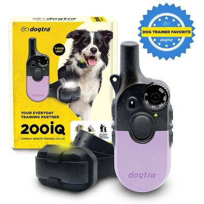 Dogtra - 200iQ Remote Training E Collar - 100 Levels, 1/2 Mile Range, Waterproof - Lavender Dogtra - 200iQ Remote Training E Collar - 100 Levels, 1/2 Mile Range, Waterproof - Lavender