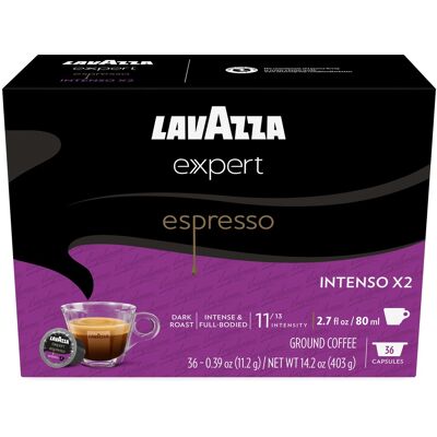 Expert Espresso Intenso Double Shot Capsules, Dark Roast, Compatible with Lavazza Classy Machines (72 ct) Expert Espresso Intenso Double Shot Capsules, Dark Roast, Compatible with Lavazza Classy Machines (72 ct)