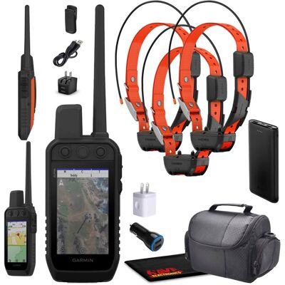 Garmin - Alpha 300 Bundle with 3 Alpha TT25 GPS Dog Collars - Black Garmin - Alpha 300 Bundle with 3 Alpha TT25 GPS Dog Collars - Black