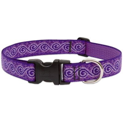 LupinePet - Original Designs Multicolor Jelly Roll Nylon Dog Adjustable Collar - Multicolored LupinePet - Original Designs Multicolor Jelly Roll Nylon Dog Adjustable Collar - Multicolored