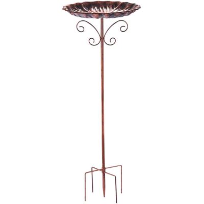 Dazzed Corner - 10" Dia Bowl Bird Baths Feeder Bowl for Outdoors, Vintage Birdbaths Standing for Garden Patio Yard Lawn Decor - Bronze Dazzed Corner - 10" Dia Bowl Bird Baths Feeder Bowl for Outdoors, Vintage Birdbaths Standing for Garden Patio Yard Lawn Decor - Bronze