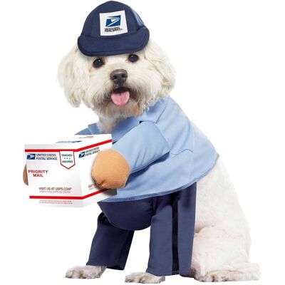 California Costumes - US Mail Carrier Pup Dog Costume Medium - Blue California Costumes - US Mail Carrier Pup Dog Costume Medium - Blue
