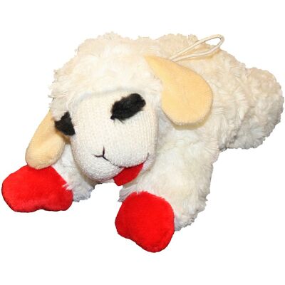 MULTIPET - Lamb Chop Plush Dog Toy Large 1 pk - Multicolored MULTIPET - Lamb Chop Plush Dog Toy Large 1 pk - Multicolored