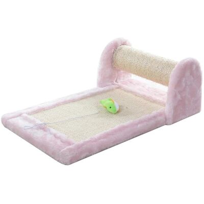Armarkat - Rolling Real Wood Cat Scratcher Toy Sisal Scratching Board For Cats Training - Pink Armarkat - Rolling Real Wood Cat Scratcher Toy Sisal Scratching Board For Cats Training - Pink
