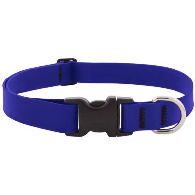 LupinePet - Splash BioThane Dog Adjustable Collar Large - True Blue LupinePet - Splash BioThane Dog Adjustable Collar Large - True Blue