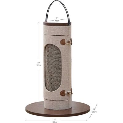 PetPals - Eco-Scratcher Cat Scratching Board with Replaceable Recycled Insert - Brown PetPals - Eco-Scratcher Cat Scratching Board with Replaceable Recycled Insert - Brown