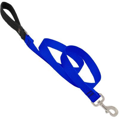 LupinePet - Basic Solids Nylon Dog Leash - Blue LupinePet - Basic Solids Nylon Dog Leash - Blue