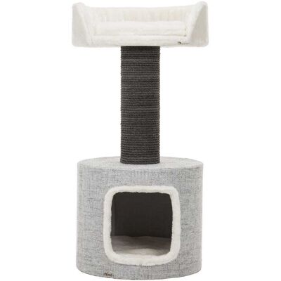 TRIXIE - Fonda XXL Sisal & Plush 2-Level 39" Cat Tree with Scratching Post & Condo - Gray TRIXIE - Fonda XXL Sisal & Plush 2-Level 39" Cat Tree with Scratching Post & Condo - Gray