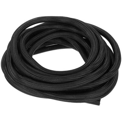 Unique Bargains - Split Sleeve Wire Loom 1/2" 25Ft Self Wrapping Braided Sleeve UL94-V2 Fireproof PET for Automotive Home - Black Unique Bargains - Split Sleeve Wire Loom 1/2" 25Ft Self Wrapping Braided Sleeve UL94-V2 Fireproof PET for Automotive Home - Black