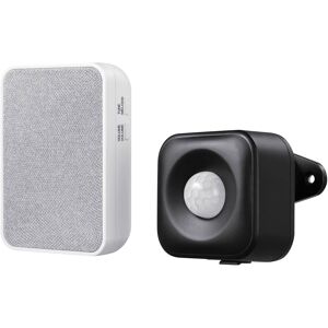 Heath Zenith Black/White Plastic Wireless Door Bell Heath Zenith Black/White Plastic Wireless Door Bell