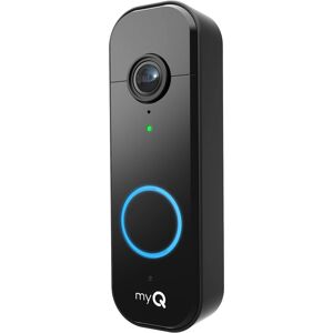 Chamberlain - myQ Video Doorbell 2K Camera, Battery/Wired, Color Night Vision, Live View with 2-Way Talk, Motion Detection & Alerts - Black Chamberlain - myQ Video Doorbell 2K Camera, Battery/Wired, Color Night Vision, Live View with 2-Way Talk, Motion Detection & Alerts - Black