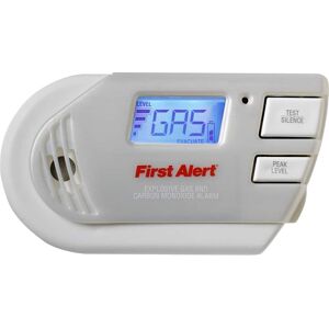 First Alert - Plug-In Explosive Gas and Carbon Monoxide Alarm - White & Gray First Alert - Plug-In Explosive Gas and Carbon Monoxide Alarm - White & Gray