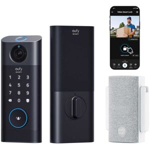 eufy - Smart Lock S330, 3‑in‑1 Camera/Doorbell/Fingerprint, Wi‑Fi Deadbolt, App Control, Chime Included, SD Card Req eufy - Smart Lock S330, 3‑in‑1 Camera/Doorbell/Fingerprint, Wi‑Fi Deadbolt, App Control, Chime Included, SD Card Req