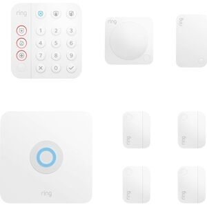 Ring - Alarm 8-Piece Security Kit - White Ring - Alarm 8-Piece Security Kit - White